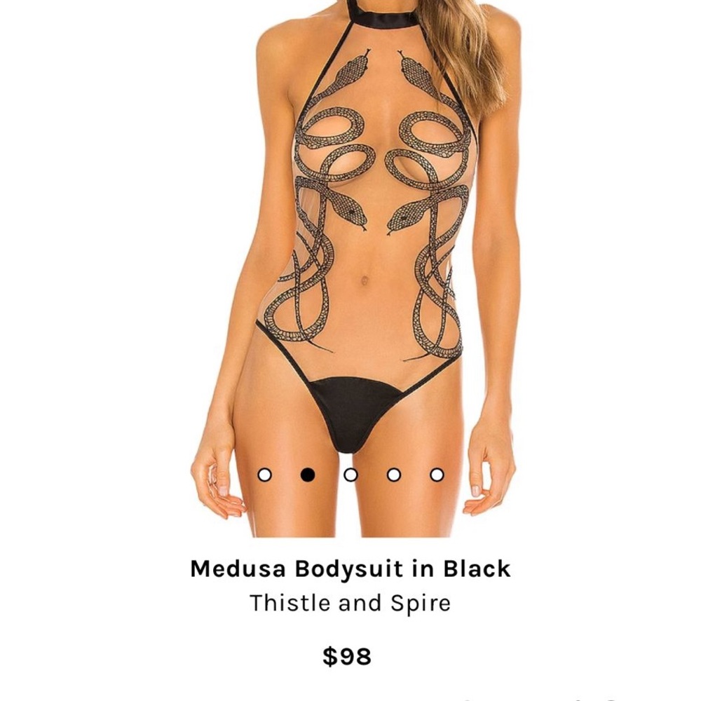 Medusa bodysuit (see through) revolve size S
